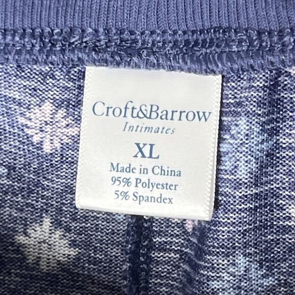 Croft & Borrow Intimates Womens Pajama Pants XL‎ Blue Soft Sleep WhisperLuxe - Picture 3 of 11
